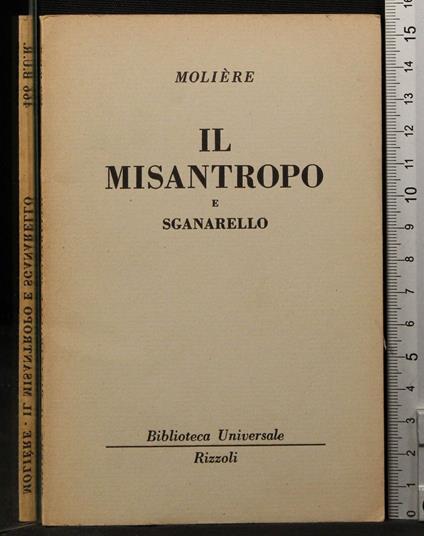 Il misantropo e sganarello - Molière - copertina