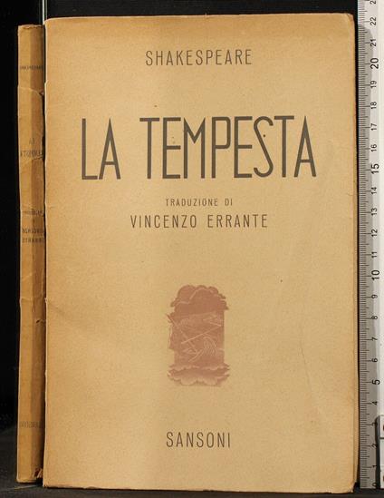 La tempesta - William Shakespeare - copertina