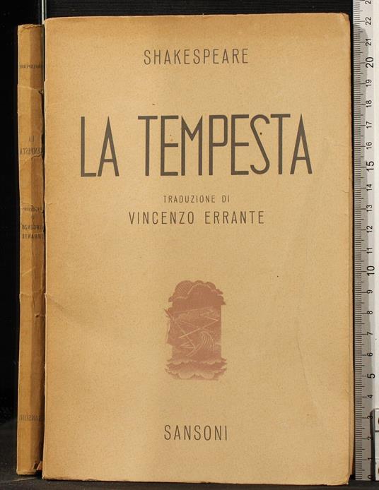 La tempesta - William Shakespeare - copertina