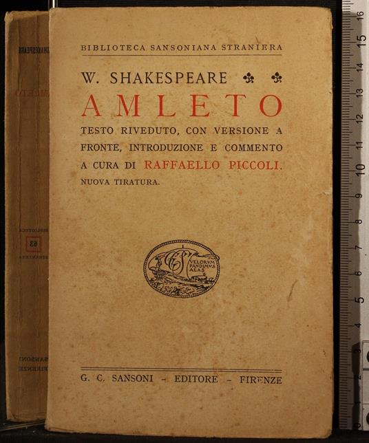 Amleto - William Shakespeare - copertina