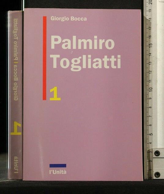 Palmiro Togliatti Vol 1-2 - Giorgio Bocca - copertina