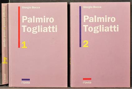 Palmiro Togliatti Vol.1 e 2 - Giorgio Bocca - copertina
