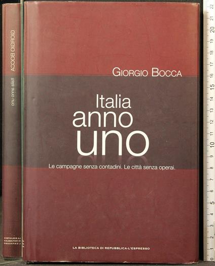 Italia Anno Uno - Giorgio Bocca - copertina