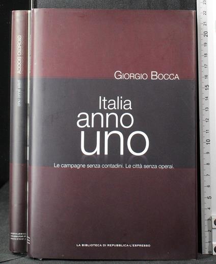 Italia anno uno - Giorgio Bocca - copertina