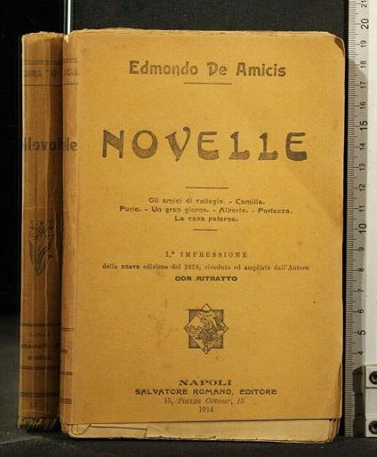Novelle - Edmondo De Amicis - copertina