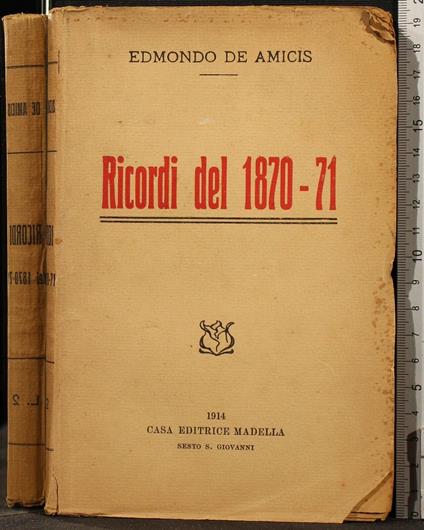 Ricordi Del 1870-71 - Edmondo De Amicis - copertina