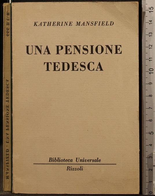 Una Pensione Tedesca - Katherine Mansfield - copertina