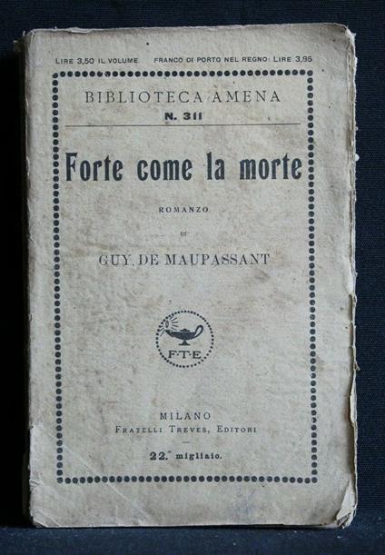 Forte Come La Morte - Guy de Maupassant - copertina