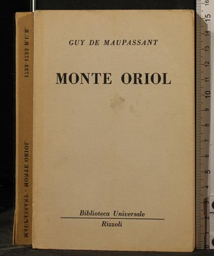 Monte Oriol - Guy de Maupassant - copertina