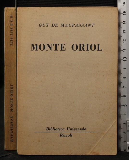 Monte Oriol - Guy de Maupassant - copertina