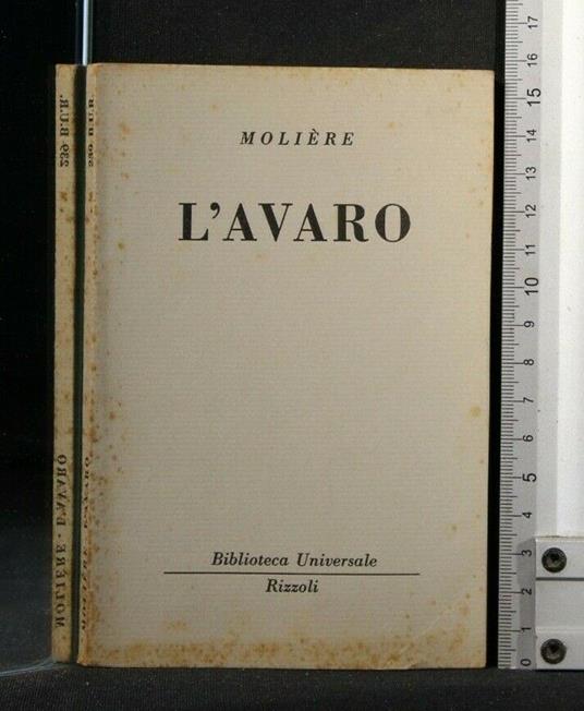 L' Avaro - Molière - copertina