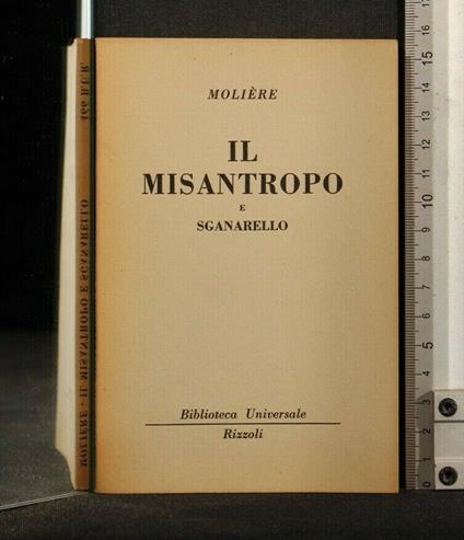 Il Misantropo e Sganarello - Molière - copertina