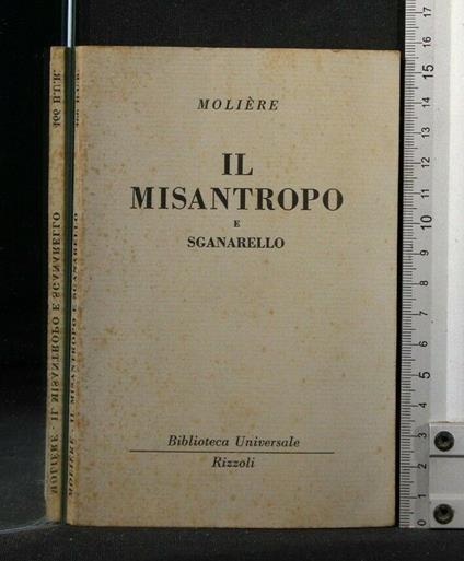 Il Misantropo e Sganarello - Molière - copertina