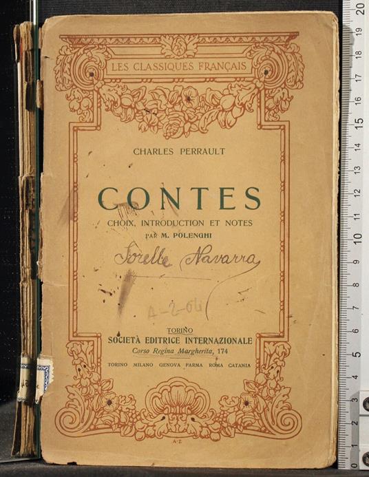 Contes. Choix, introduction et notes - Charles Perrault - copertina