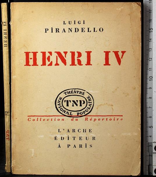 Henri IV - Luigi Pirandello - copertina