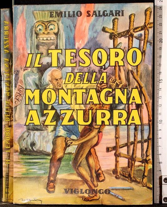 Il tesoro della montagna azzurra - Emilio Salgari - copertina