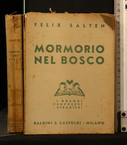Mormorio Nel Bosco - Felix Salten - copertina