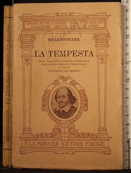 La tempesta - William Shakespeare - copertina