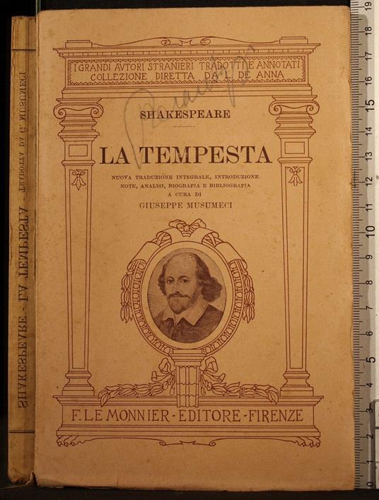 La tempesta - William Shakespeare - copertina