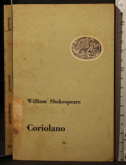 Coriolano - William Shakespeare - copertina