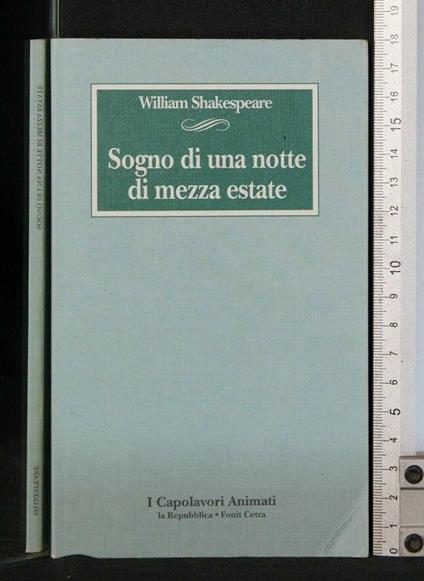 Sogno di Una Notte di Mezza Estate - William Shakespeare - copertina