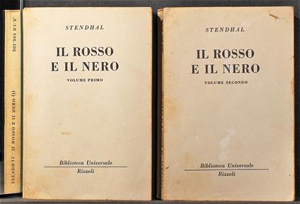 Il rosso e il nero. 2 Volumi - Stendhal - copertina