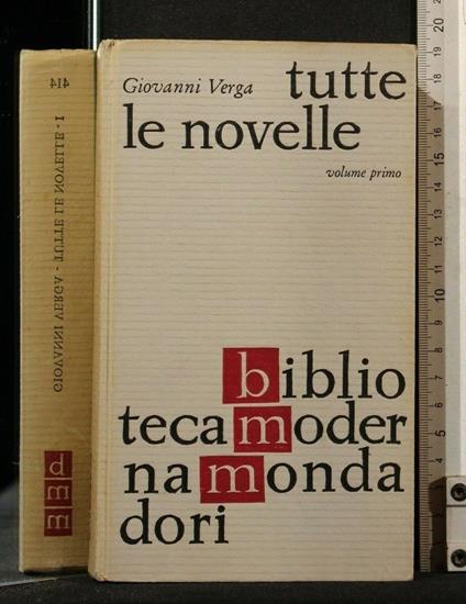 Tutte Le Novelle - Giovanni Verga - copertina