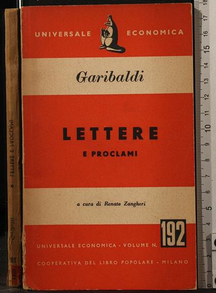 Lettere E - Giuseppe Garibaldi - copertina