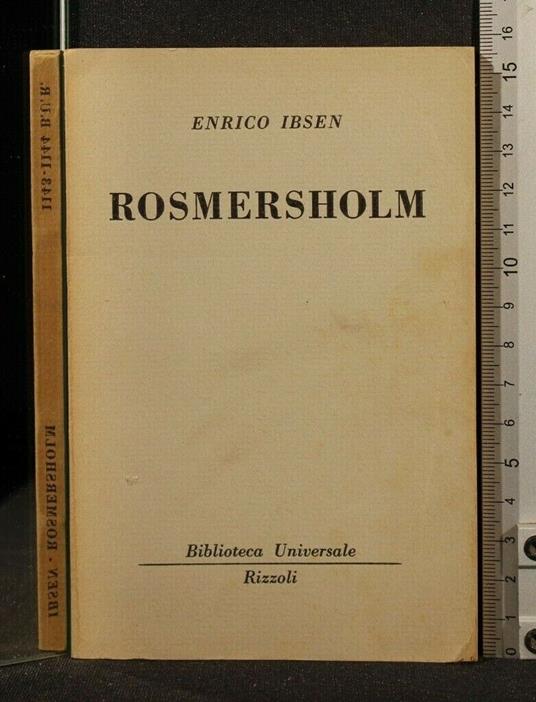 Rosmersholm - Henrik Ibsen - copertina