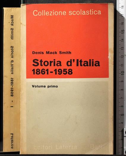 Storia d'Italia 1861-1958. Vol 1 - Denis Mack Smith - copertina