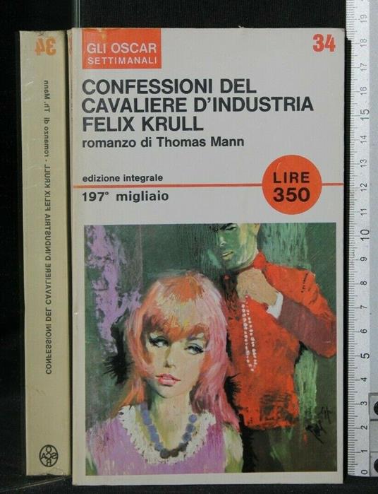 Confessioni Delcavaliere D'Industria Felix Krull - Thomas Mann - copertina