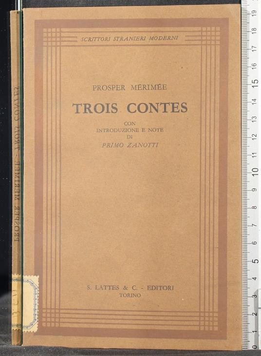 Trois Contes - Prosper Mérimée - copertina