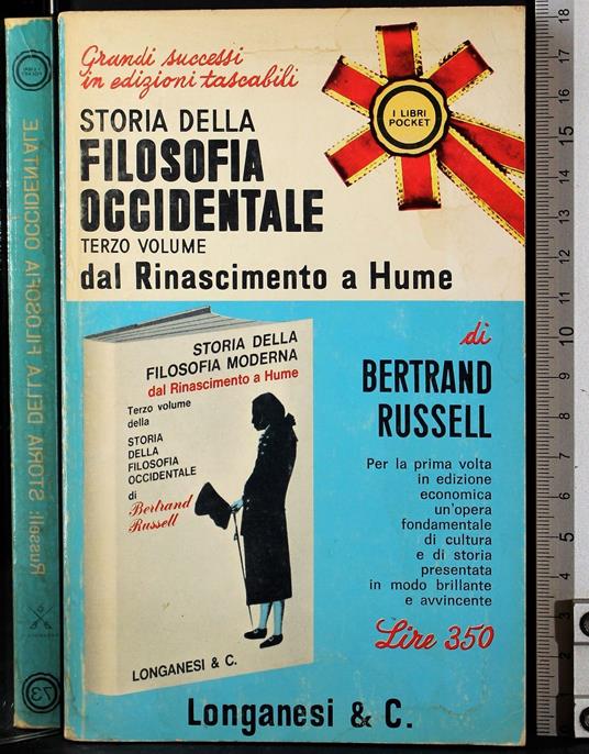 Storia della filosofia occidentale. Vol 3 - Bertrand Russell - copertina