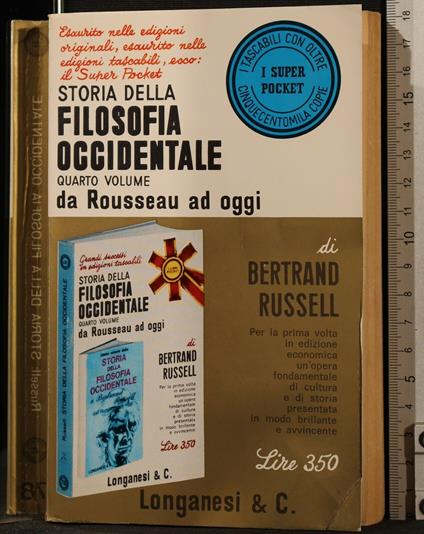 Storia Della Filosofia Occidentale. Vol - Bertrand Russell - copertina