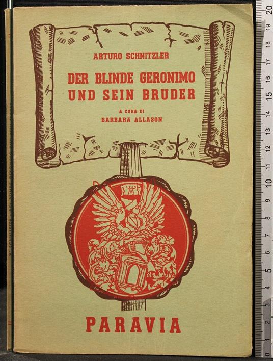 Der Blinde Geronimo Und Sein Bruder - Arthur Schnitzler - copertina