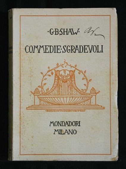 Commedie Sgradevoli - George Bernard Shaw - copertina