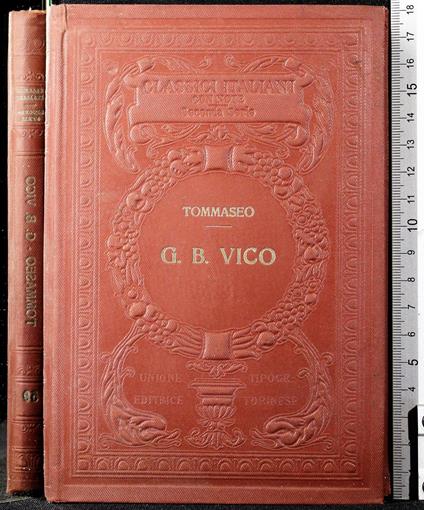 G B Vico - Niccolò Tommaseo - copertina