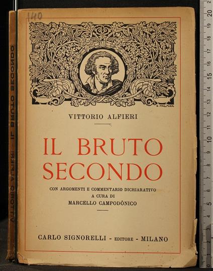 Il Bruto - Vittorio Alfieri - copertina