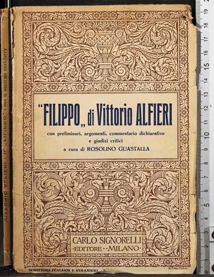 Filippo - Vittorio Alfieri - copertina