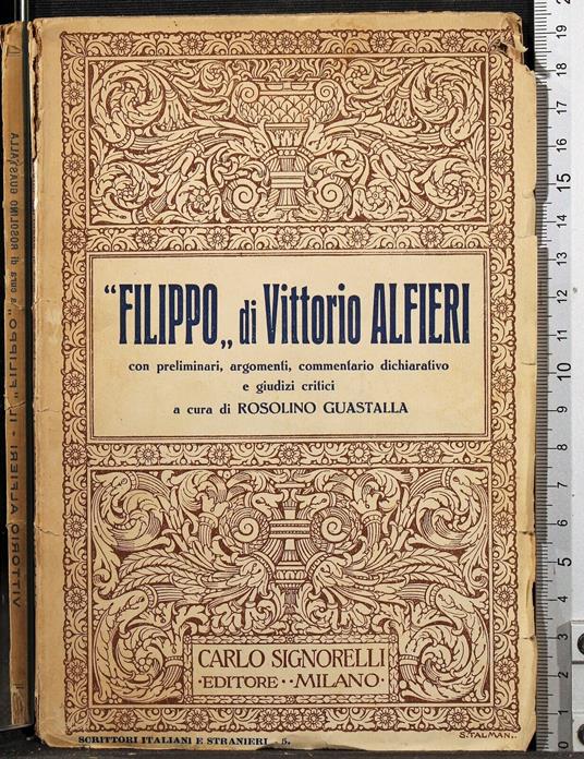 Filippo - Vittorio Alfieri - copertina