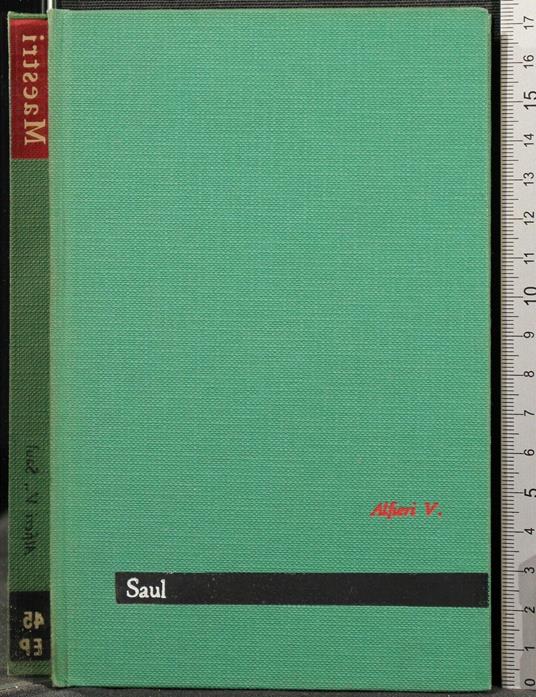 Saul - Vittorio Alfieri - copertina