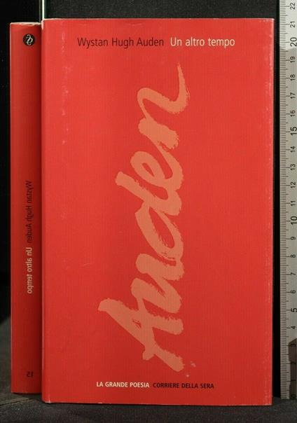 Un Altro Tempo - Wystan Hugh Auden - copertina