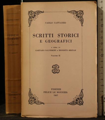 Scritti Storici e Geografici. Vol - Carlo Cattaneo - copertina