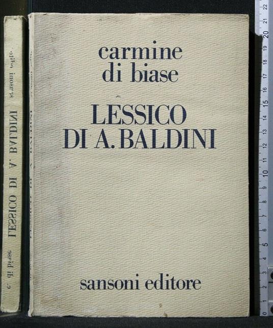 Lessico di a Baldini - Carmine Di Biase - copertina