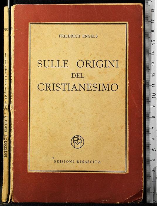 Sulle origini del Cristianesimo - Friedrich Engels - copertina