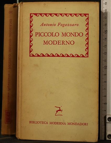 Piccolo Mondo Moderno - Antonio Fogazzaro - copertina