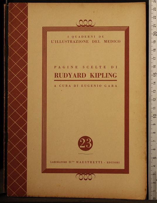 Pagine scelte di Rudyard Kipling - Eugenio Gara - copertina
