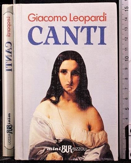 Canti - Giacomo Leopardi - copertina