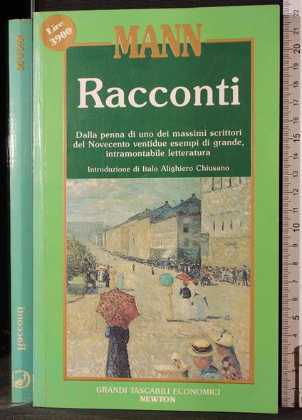 Racconti - Thomas Mann - copertina