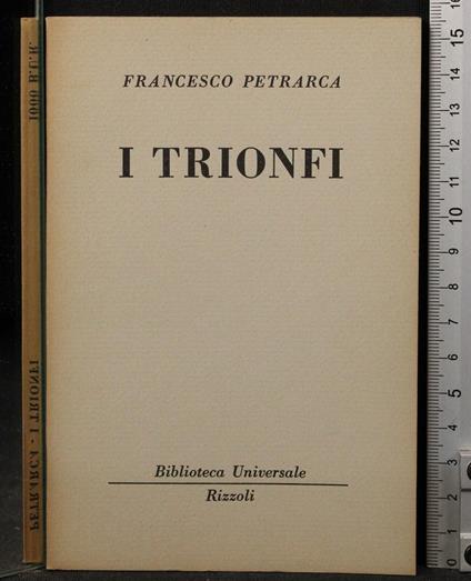 I trionfi - Francesco Petrarca - copertina